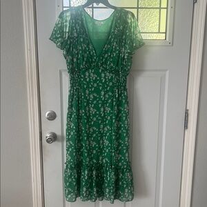 Sophia Max Green Floral Dress